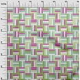 thumbnail image 3 of oneOone Viscose Jersey Light Green Fabric Geometric Bold Lines Quilting Supplies Print Sewing Fabric By The Yard 60 Inch Wide, 3 of 4