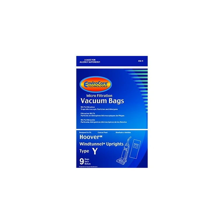 18 Hoover Windtunnel Upright Type Y Vacuum Bags by Envirocare (Micro-filtration)