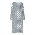 thumbnail image 7 of Vetsdori Plus Size Night Gowns for Women Sleepwear Soft Sleep Shirts Pajamas Dress Holiday,Long Sleeve Cute House Comfy Juniors Nightgowns MooMoo, 7 of 7