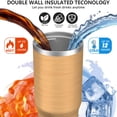 thumbnail image 3 of 30oz Tumbler with Handle, Insulated Stainless Steel Cup with Flip Straw Lid, Leak-Proof & Cup Holder Friendly for Travel and Sports ,Wood Print, 3 of 6