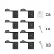 thumbnail image 2 of Adhesivos para Perchero de Sombreros, para Pared, Puerta, Soporte para Gorras de Béisbol, Organizador de Almacenamiento para Armario, Colgador de Gorras, Color Negro., 2 of 5