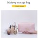 thumbnail image 1 of Bolsa de maquillaje de franela - Organizadora cosmética de gran capacidad con cierre de cremallera, textura terciopelada y mullida para esencias de belleza y viajes, 1 of 1