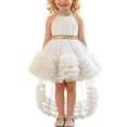 thumbnail image 2 of ATOGUTA Elegant Dresses for Girls White Sleeveless Tulle Formal Wedding Pageant Party Fancy Princess Ball Gown Dresses 6M-4T, 2 of 7