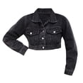 thumbnail image 3 of HUITKMM Veste en Jean Femme Veste en Denim Extensible pour Femmes, 3 of 3