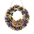 thumbnail image 3 of Christmas Hanging Diamond Painting Wreath Kit, Eye-Catching Creative Activity for Adults and Kids, Perfect for Making Beautiful Christmas Ornaments (F), 3 of 4