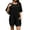 Black, variant on Fantaslook Rompers for Women Casual Summer Jumpsuits Short Sleeve Loose Overalls Shorts Rompers with Pockets Outfits