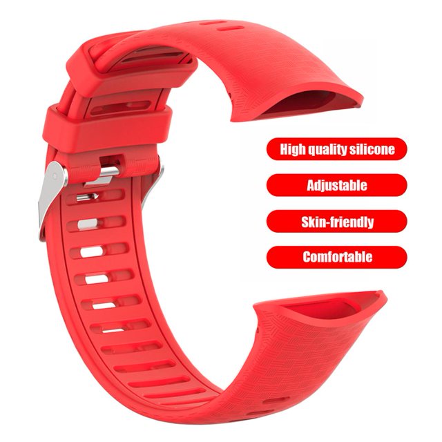 Correa de silicona para reloj, pulsera, pulsera para Polar Vantage V (rojo)