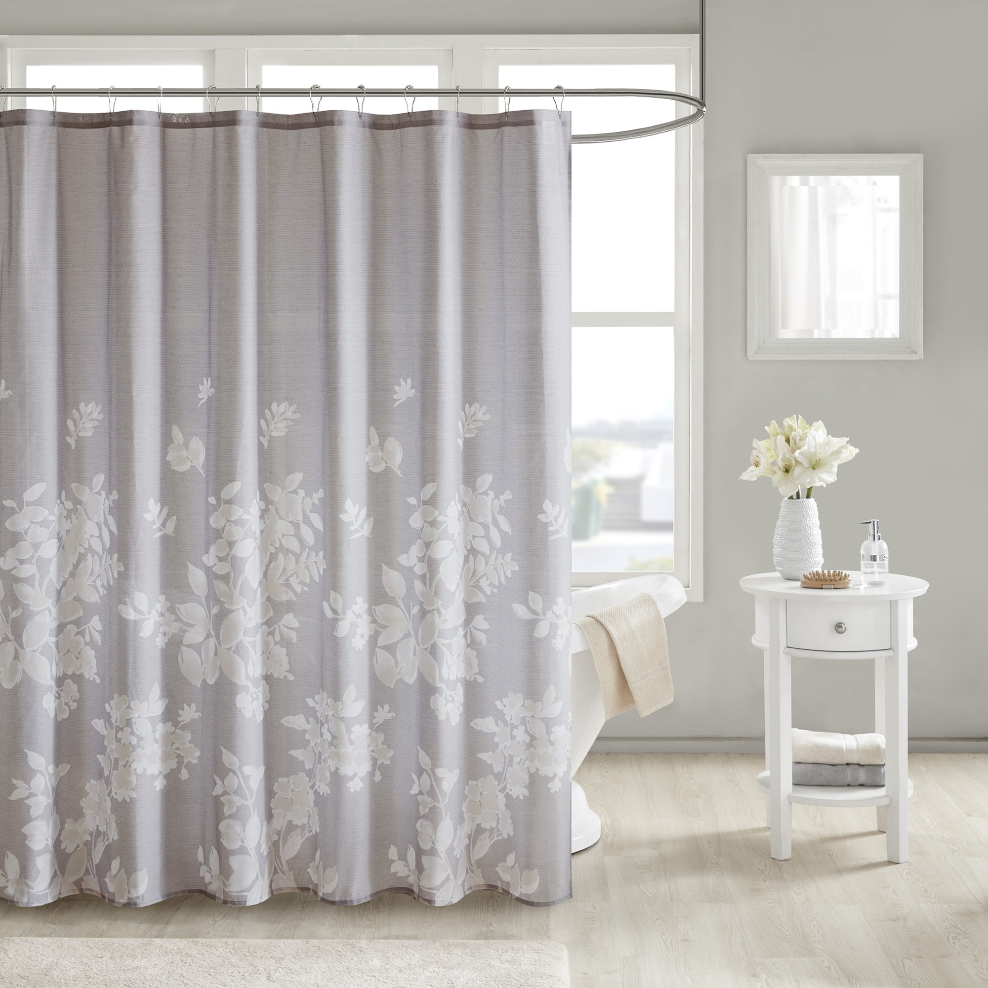 Home Essence Gisella 100% Cotton Printed Shower Curtain