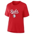 thumbnail image 2 of Women's Fanatics Red Cincinnati Reds Lockup Legacy T-Shirt, 2 of 3