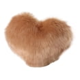 thumbnail image 3 of SHENGXINY Valentine Love Pillowscase Clearance Plush Pliiows,Heart-shaped Cushion,Sofa Decoration,Suitable For Car, Cafe, Office,Home,Heart-shaped Plush Cushion Cover(without Pillows Core) Khaki, 3 of 3