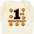 thumbnail image 4 of Inktastic 1st Birthday Basketball Boys or Girls Long Sleeve Baby Bodysuit, 4 of 5