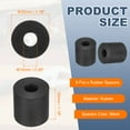 thumbnail image 2 of Uxcell 9 Pcs Entretoises en Caoutchouc, 1.18 Pouces OD x 0.39 Pouces ID Ronds Anti-Vibrations Ronds Isolation Ronds Bagues de Rondelle 1.18 Pouces Épaisseur Rondelles en Caoutchouc pour Appareils Ménagers Voitures Accessoires Bateau, Noir, 2 of 6