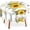 Sunflower Butterfly Watercolor Floral, variant on Round Table Cloth 60 Inch,White Daisy Flower Tablecloth Waterproof Stain Resistance Wrinkle Polyester Circle Table Cover for Home Kitchen Dining Party Camping Pinic Decor