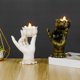 thumbnail image 4 of 2 Piezas de Candelabro de Buda, Estatua de Mano de Loto, , Decoración de Sunnimix Candelero de Buda, 4 of 8