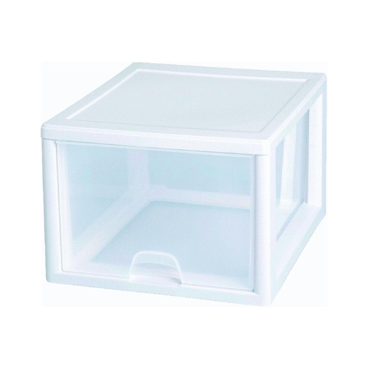 23108004 27 Quart Clear Stacking Drawer 1 New Sterilite