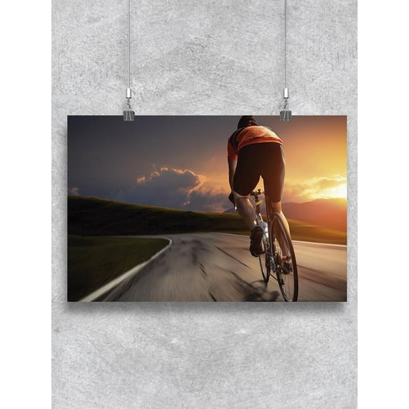 Cycling On The Highway Poster -Image by Shutterstock