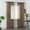 Brown, variant on 2 Pack Basic Sheer Curtain Drapes for Living Room, Light Filtering Voile Drapes for Bedroom, Patio, Sliding Door, Each 40" W x 79" L