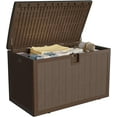 thumbnail image 4 of Wildbreak Outdoor Organization & Storage Deck Box with Lid, 130 Gallon, Brown, 4 of 8