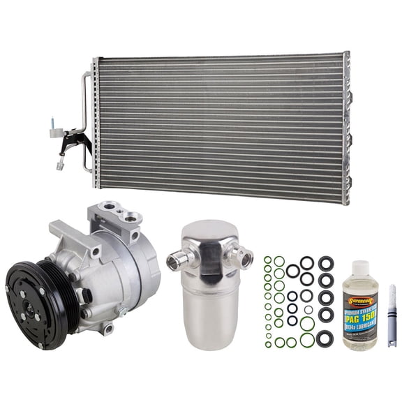 A/C Kit w/ AC Compressor Condenser & Drier For Chevy Impala Monte Carlo 3.4L & Buick Century - BuyAutoParts
