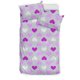 thumbnail image 1 of Juego de cama Corazón Morado Lunar Pokka, 1 of 5