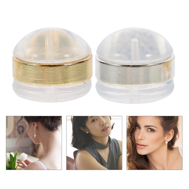 LOLIPPYY 12Ud Seguros De Silicona Para Pendientes Accesorios Elegantes Y Duraderos Para Toda Ocasión