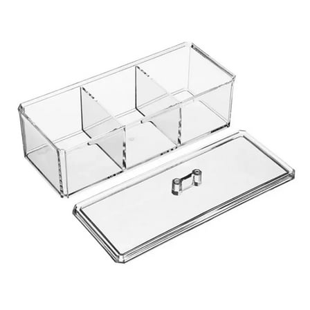 Acrylic Tea Container Storage Box Used in Kitchen Cabinet and Pantry Holder for Bags, Packets