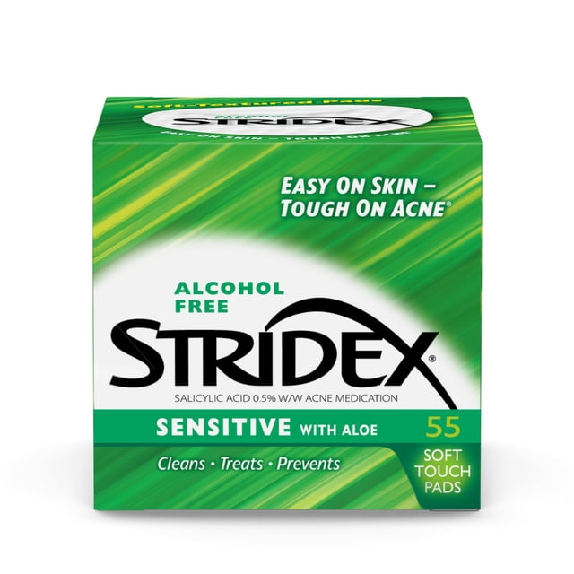 Almohadillas medicinales Stri-Dex Sensitive, 55 unidades