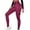 Pink, variant on OSOLU Women Seamless Tie Dye And Tie Float Yoga Workout Pants Stretchy Running Tummy Control Joggers Bottoms Army Green XS