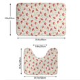 thumbnail image 3 of Honeii Cartoon Flat Mushrooms Pattern Bathroom Anti-Skid Pad Bathroom Mat Vintage Seamless Pattern Not-Slip Toilet Rug Set, 3 of 6