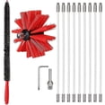 thumbnail image 1 of Professional Chimney Sweeping Kit 3.6m - Adjustable Nylon Chimney Cleaning Brush 100mm - Ducts 9 Chimney Sweeping Rods - Chimney Sweeping Kit Pellet S, 1 of 4