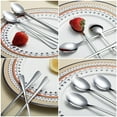 thumbnail image 6 of Long Handle Spoon, Coffee Stirrers, Premium Stainless Steel Ice Cream Spoon, Cocktail Stirring Spoons, Tea Spoons, Set of 8 (Silver), 6 of 7