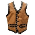 thumbnail image 2 of The Warriors Genuine Leather Vest Movie Costume Halloween Jacket Real Biker Gift, 2 of 5