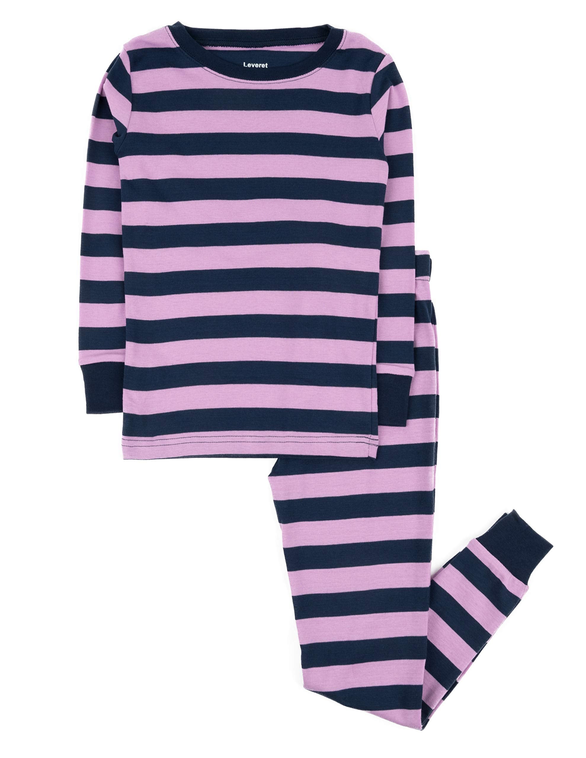 Toddler-14 Years Leveret Striped Kids /& Toddler Boys Pajamas 2 Piece Pjs Set 100/% Cotton Sleepwear