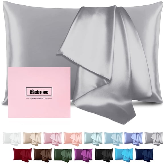 Fundas de almohada de seda Casbrove Mulberry Silk, suaves y transpirables