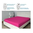 thumbnail image 7 of DNG Creations 5 Piece Zipper Sheet Set - Include (1 Elastic Fitted Sheet , 1 Base Sheet has Zipper, 1 Flat Sheet And 2 Pillowcase) 8 Inch Deep Pocket ( Solid Hot-Pink - Olympic Queen ), 7 of 7