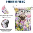 thumbnail image 3 of Happy Easter Pug Garden Flag 28x40 Double Sided Bunny Ear Dog Flags Buffalo Plaid Rabbit Eggs Yard Flag for Outside Large Floral Spring House Flags, 3 of 6