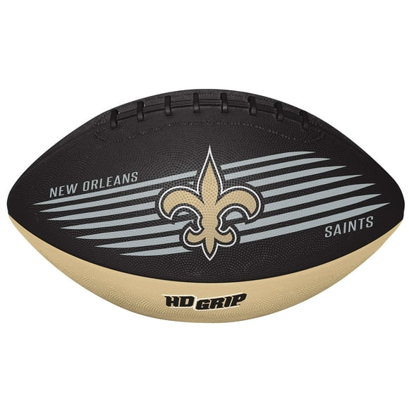 Rawlings NFL Downfield Football de Taille Jeune avec 5X HD Grip, Nouveaux Saints Orléans