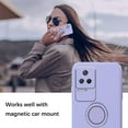 thumbnail image 2 of Compatible with Xiaomi Poco F4 Case Silicone Shockproof TPU Phone Cases for Xiaomi Poco F4 Anti-Scratch Protective Case with Ring (Purple), 2 of 14