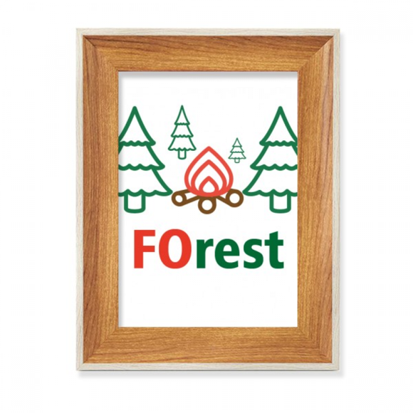 Forest Tree Life Rest Desktop Wooden Photo Frame Display Picture Art Painting Multiple Sets