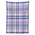 thumbnail image 3 of Ambesonne Checkered Tablecloth Rectangular Table Cover, Country Style Soft, 60"x84", Violet Blue White Pink, 3 of 4