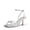 SILVER, variant on DREAM PAIRS Women's Bow Heels -Kitten Heels for Women, Square Toe Strappy Heeled Sandals, Elegant Wedding & Bridal Bownots Sandals for Formal & Special Occasions