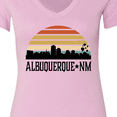 thumbnail image 4 of Inktastic Albuquerque New Mexico Skyline Women's V-Neck T-Shirt, 4 of 5