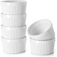 thumbnail image 1 of Set Of 6 Creme Brulee Ramekins compatible Pudding And Ice Cream Porcelain Sauce Ramekins Baking Souffle Ramekin Bowls Microwave And Oven Safe_Gift Of G, 1 of 5