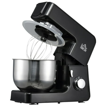 

Stand Mixer w/ 6 Qt Stainless Steel Mixing Bowl Beater & Dough Hook Black