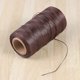 thumbnail image 2 of 150D 0.8mm Leather Sewing Wax Thread Hand Stitching Cord Craft DIY Leather Tools Sewing Craft Leather Special Flat Waxed line(260m/Light Coffee), 2 of 4