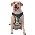 thumbnail image 1 of Kdxio Starry Sky Cloud Cute Rabbit Print No Pull Dog Harness Adjustable Reflective Oxford Easy Control Medium Large Dog Harness for Training and Everyday-X-Large, 1 of 6