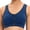Blue, variant on Front Zipper Sports Bra Women's Underwear Wireless Bras Active Yoga Sports Bra