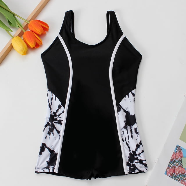 Teen Girls One Piece Swimming Bathing Suit Ruffle Girls Swimsuit Sleeveless Bathing Suits 11-12 Years