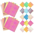 thumbnail image 1 of SEWACC 50Pcs DIY Folding Craft Paper Decorative Folding Paper Assorted Color for Library Programs, 1 of 8