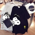thumbnail image 4 of 2022 new Snoopy short-sleeved t-shirt women's cotton mid-length women's loose large version top summer cartoon t-shirt women, 4 of 5